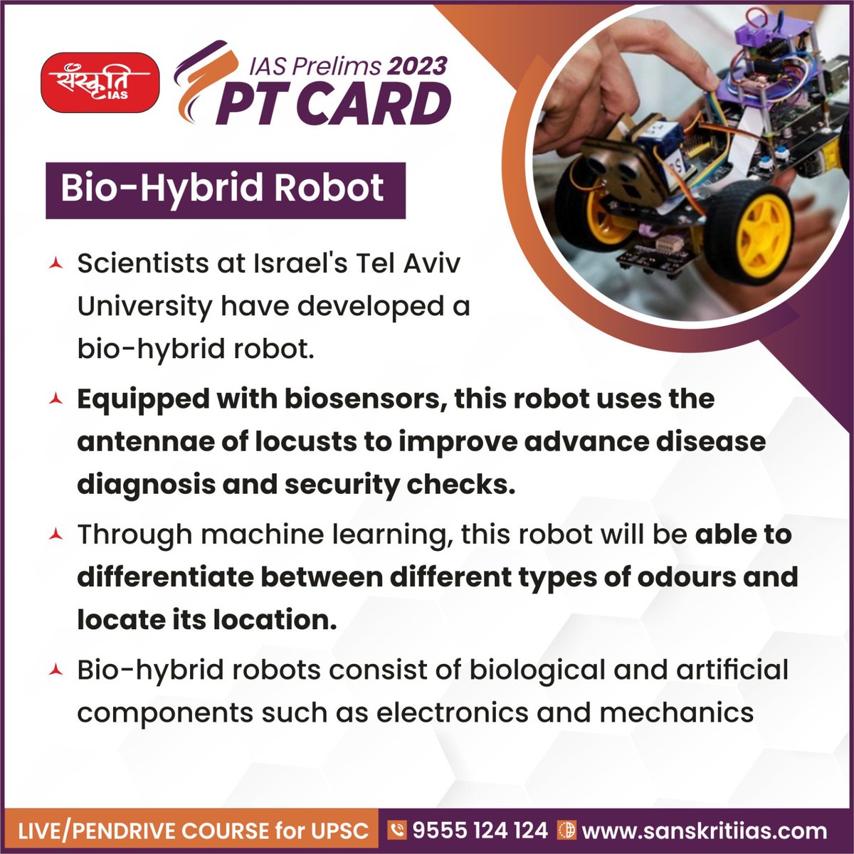 sanskritiias's tweet image. #PT_Card

Bio-Hybrid Robot

sanskritiias.com/pt-cards/bio-h…

@sanskritiias

#BioHybridRobot #IAS #UPSC #CivilServices #Prelims #SanskritiIAS #CurrentAffairs
