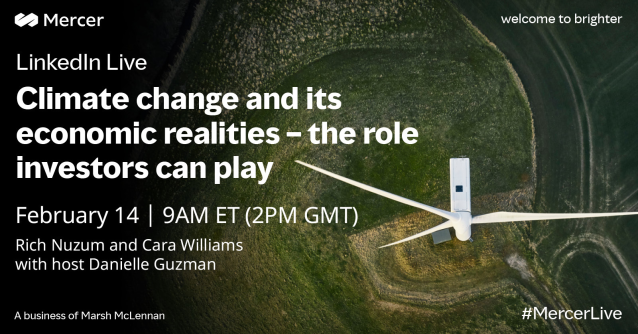 IsabelleHernu's tweet photo. Our next #LinkedInLive is on February 14 at 9:00 AM EST with @GuzmanD hosting @Rich_Nuzum and @CaraBWilliams in a discussion on innovations and new technology when it comes to climate change #investing. #MercerLive #ESG #PrivateMarkets https://t.co/ZiCZPBBtqL https://t.co/ZNXUqe06jt
