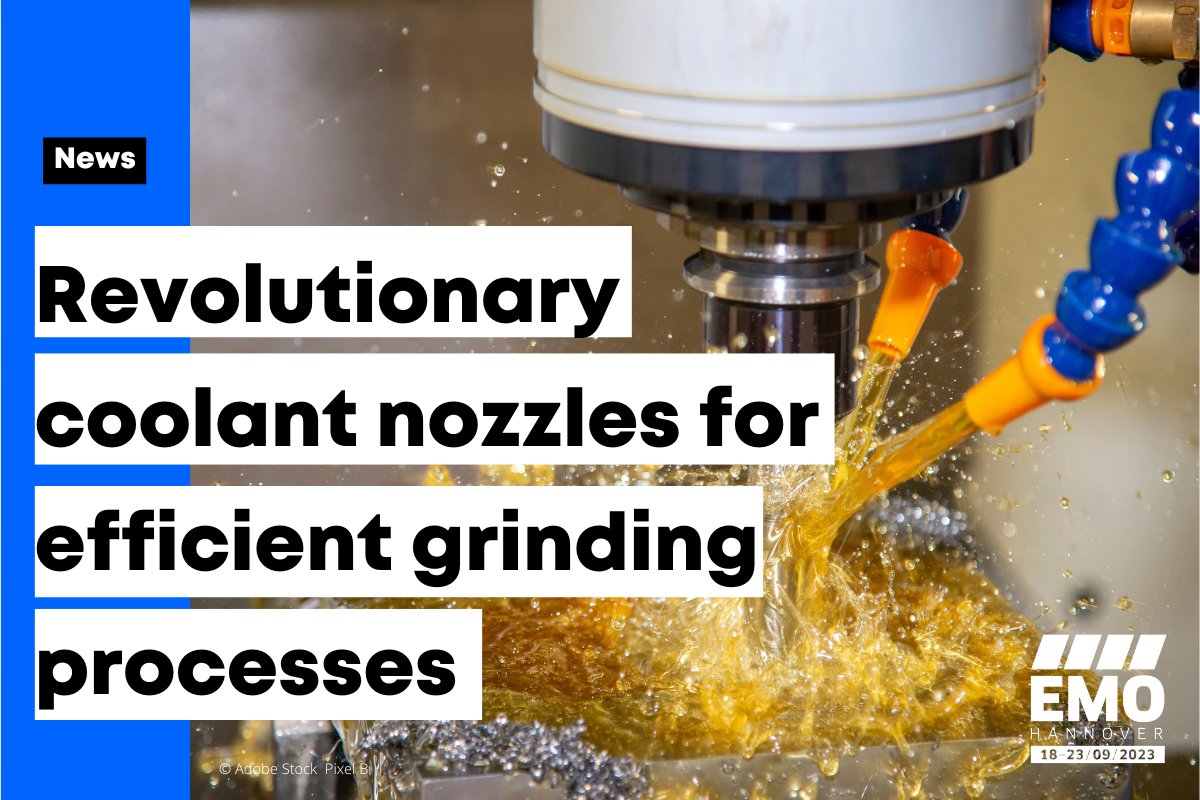 Robert Zmich from the Leibniz Institute for Materials oriented Technologies has developed coolant nozzles that revolutionize grinding processes in terms of efficiency and increased performance. Read more about this project in our #FutureInsight:
emo-hannover.com/news/revolutio…
