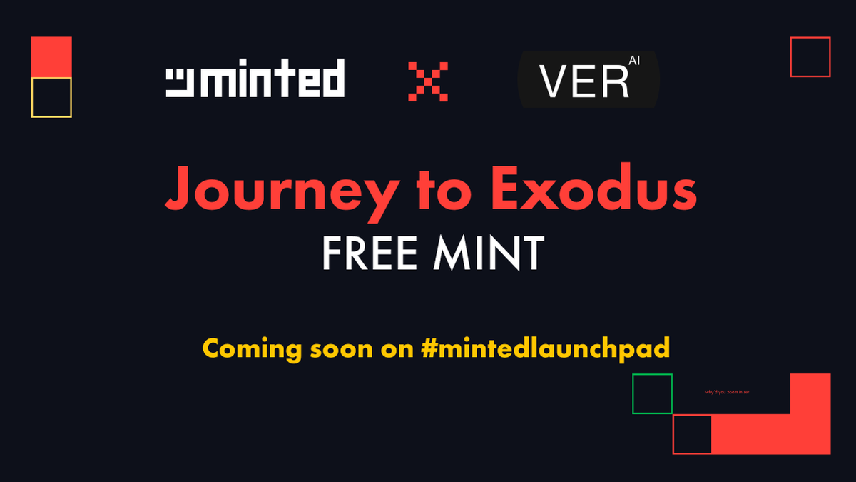 MintedNetwork's tweet photo. Hey #Mintheads and #crofam!
We are excited to announce that @VerAI_Nft will be launching a free mint on Feb 22, 2023!
👇🏻 Checkout the #mintedlaunchpad page now 👇🏻
https://t.co/24La3GQO4s
Allowlist giveaway coming soon! Stay tuned!🔔 https://t.co/xNh7TJ0i9V