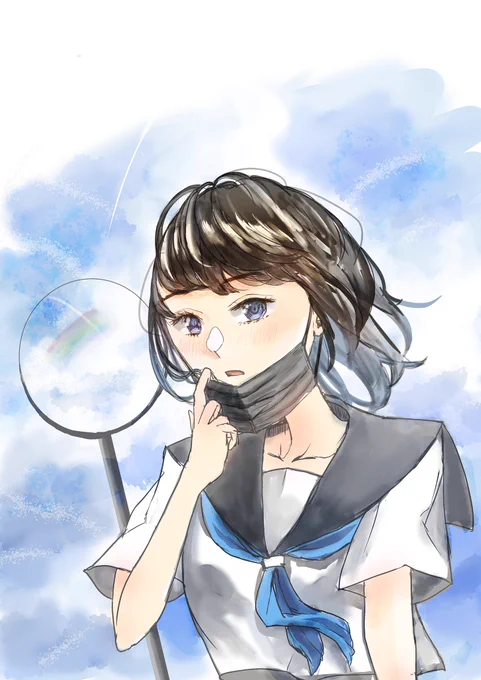 イチマツさんのタグ企画 #一次創作絵師拡散フェス03 に参加します一次創作始めたばかりですが、女の子の可愛さエモさを目指して描いております 