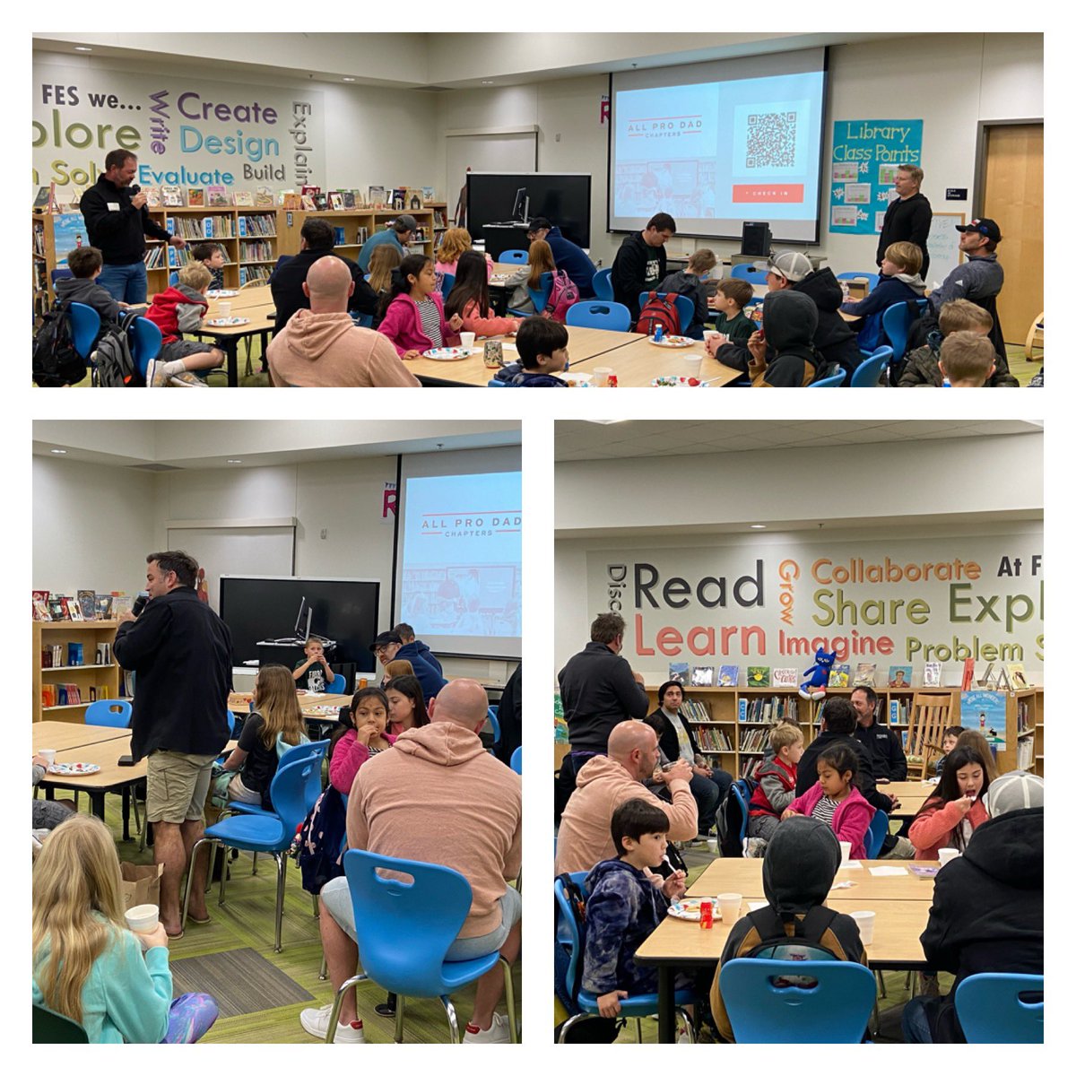 Starting the morning @FabraElem and loving their All Pro Dads monthly gathering! Kindness is on the calendar & on their hearts! #DifferenceMakers #FabraFalcons