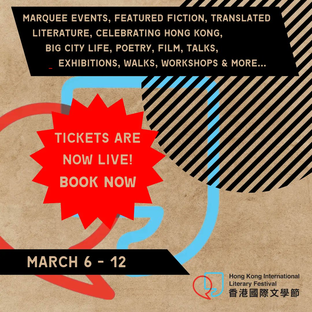 litfest_hk's tweet photo. The Festival is back in person! With over 70 international and local speakers and over 100 events for adults and children with an extravagant celebration of world-class storytelling!

Tickets are now live! Stay tuned for more exciting news🤩 

#hklitfest #hkevents #bookstagram https://t.co/UoaS8bF9io