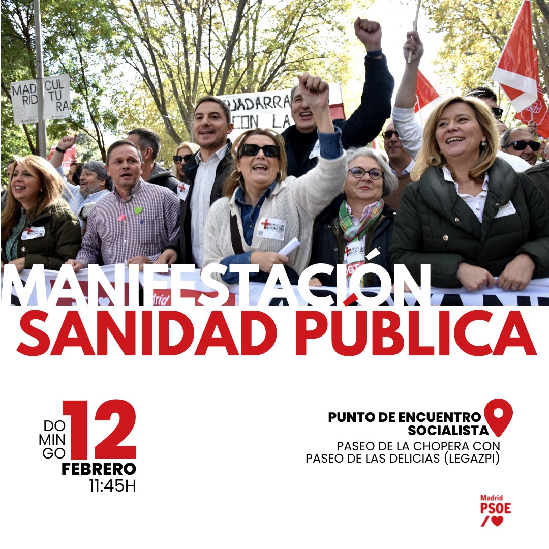 gpsAsamblea's tweet photo. MADRID SE LEVANTA
Y EXIGE SANIDAD PÚBLICA.
Nos vemos el domingo❤️
#SanidadPública #SanidadMadrid #Madrid #Sanitarios #psoem #psoe https://t.co/pg9S2onwIT