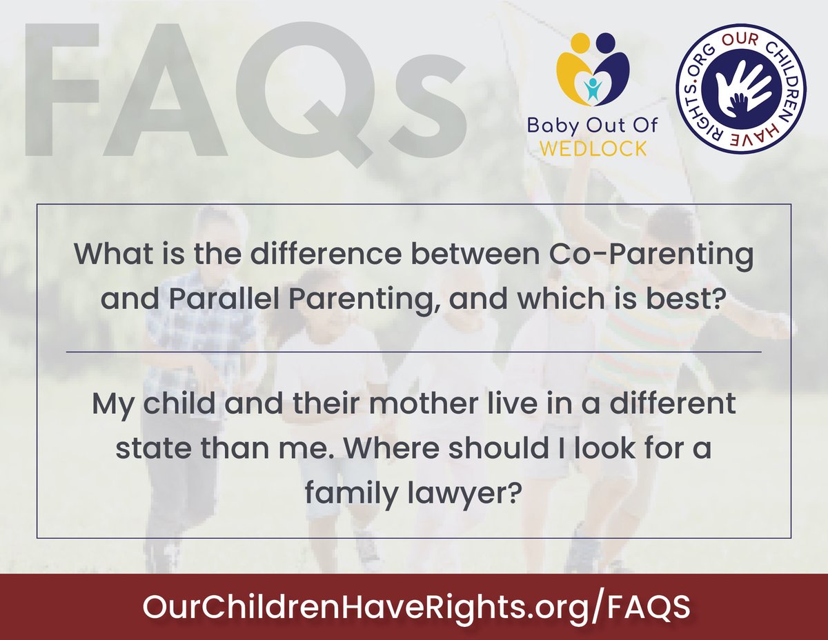 OCHR2022's tweet photo. We know a lot of questions come up in your custody or coparenting journey, visit https://t.co/S9CedsNcR1 to learn answers to some of the frequently asked questions.
#OCHR #coparenting #childcustody #parenting https://t.co/0sG7NZ88On
