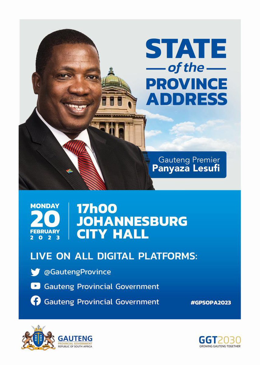 Gauteng Department of Education on Twitter "Premier Panyaza Lesufi