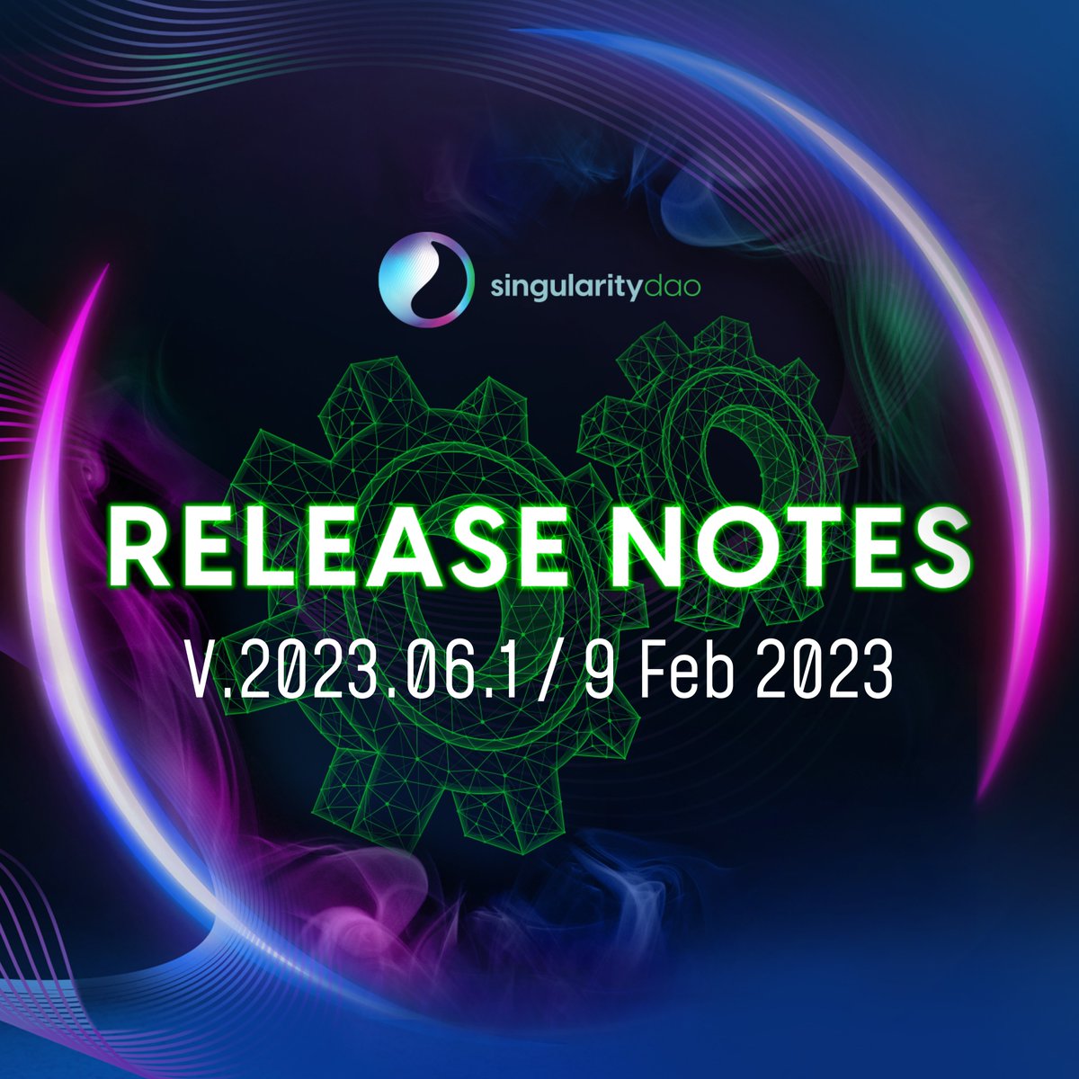 SingularityDAO's tweet photo. SingularityDAO Release Notes 📄

⚙️ Version: 2023.06.1
🗓 Date: 9 Feb 2023

🪧 Introduces release notes

🪧 Fixed an issue causing unbonded vault on BNB to display the ETH APR

🪧 If you enter dynETHc while on BNB Chain, your wallet will ask you to switch networks

Continued ⬇️ https://t.co/wzLutAh56G