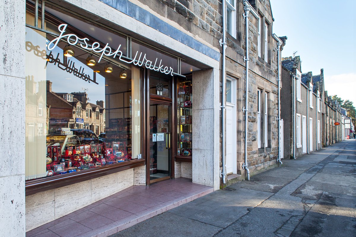 Joseph Walker's original bakery when our story began over 100 years ago, and still owned by us today.  We now run it as one of our retail shops on Aberlour high street out front, and in the back to trial new products and fulfil online UK orders. 
#Walkers125 #factsonly #heritage