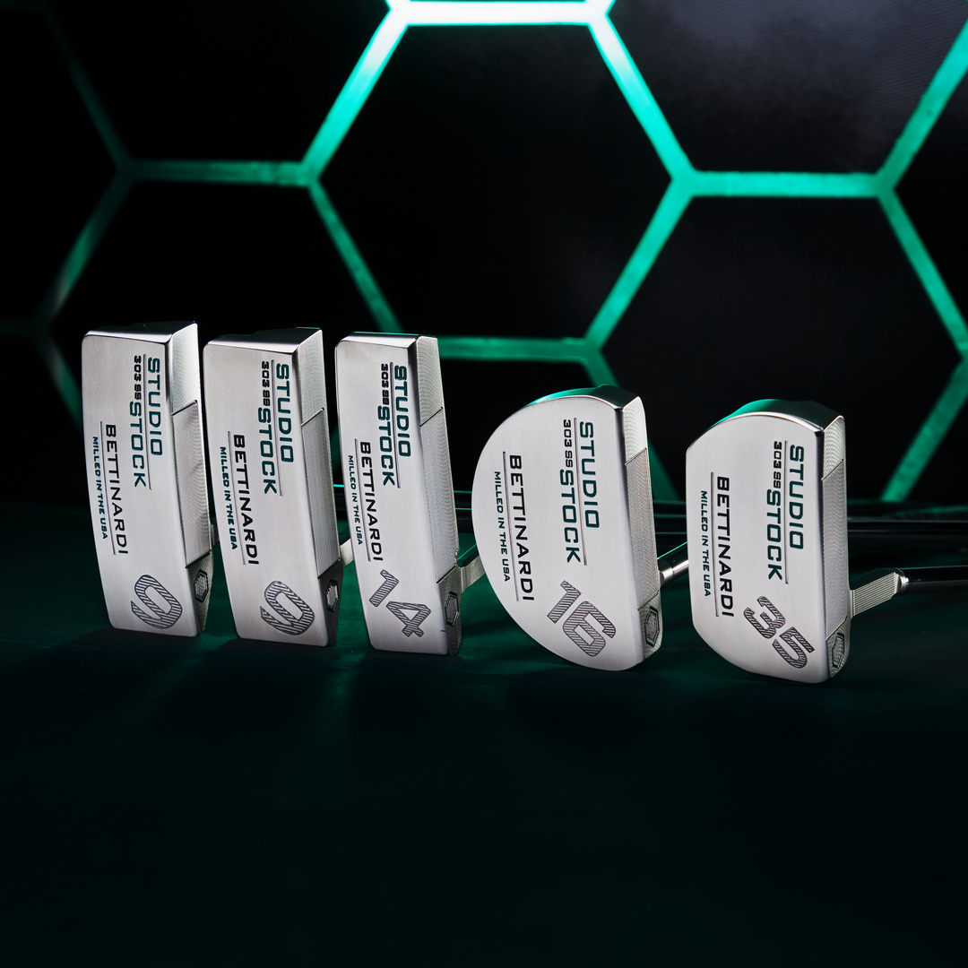 The all-new Bettinardi Studio Stock range for 2023-24 😍

An entirely new line-up of head shapes for the Studio Stock range, all models feature Roll Control face milling from 303 Stainless Steel, preferred by Tour Professionals worldwide.