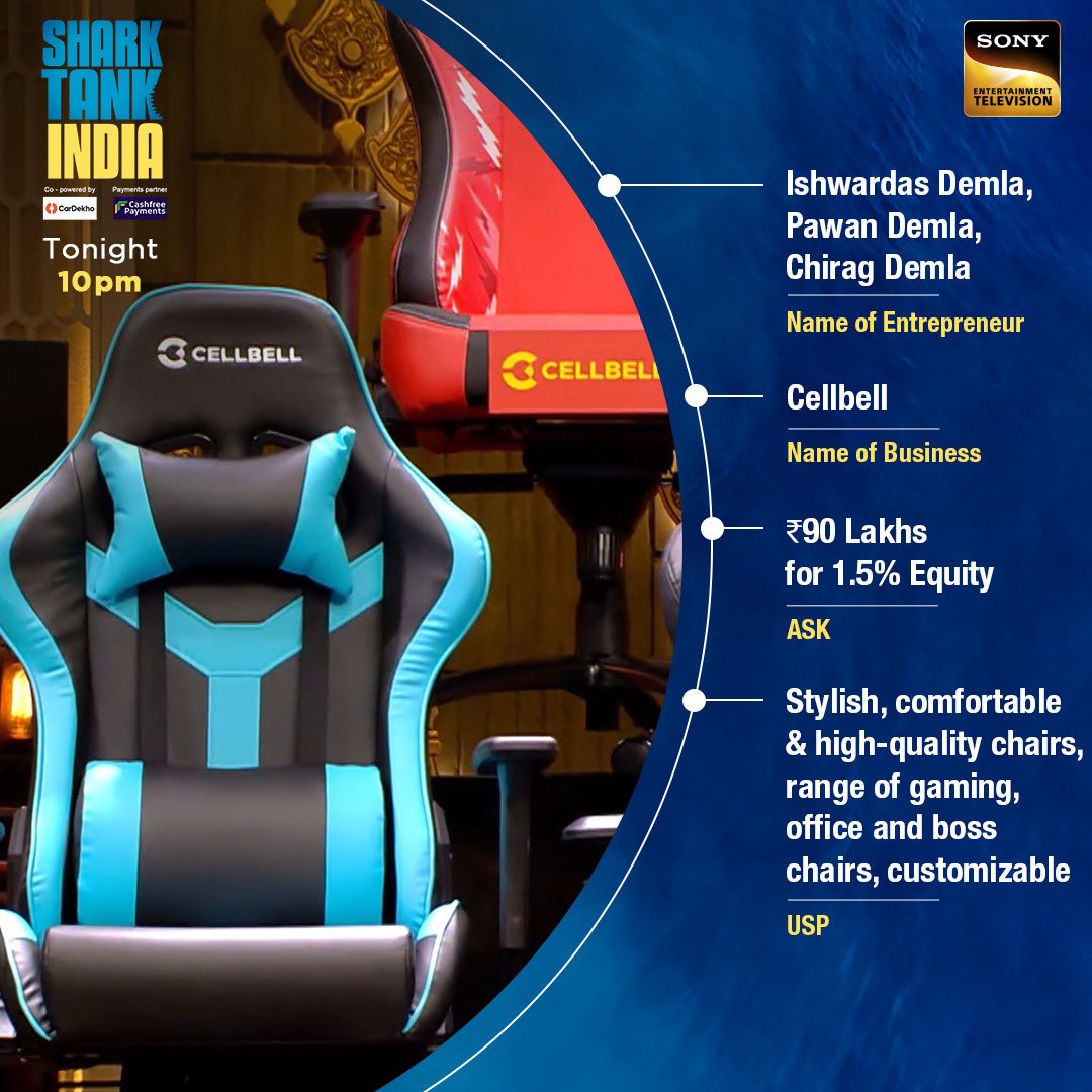 SonyTV's tweet photo. #DhruvVidyut, #Cellbell #Daryaganj which pitch will interest the Sharks and end up with a deal?

Don't forget to tune into #SharkTankIndia Season 2, tonight at 10 pm on Sony Entertainment Television &amp; Sony LIV.
#SharkTankIndiaSeason2 #SharkTankIndiaS2onSonyEntertainmentTelevision https://t.co/LtgLoO6xQH