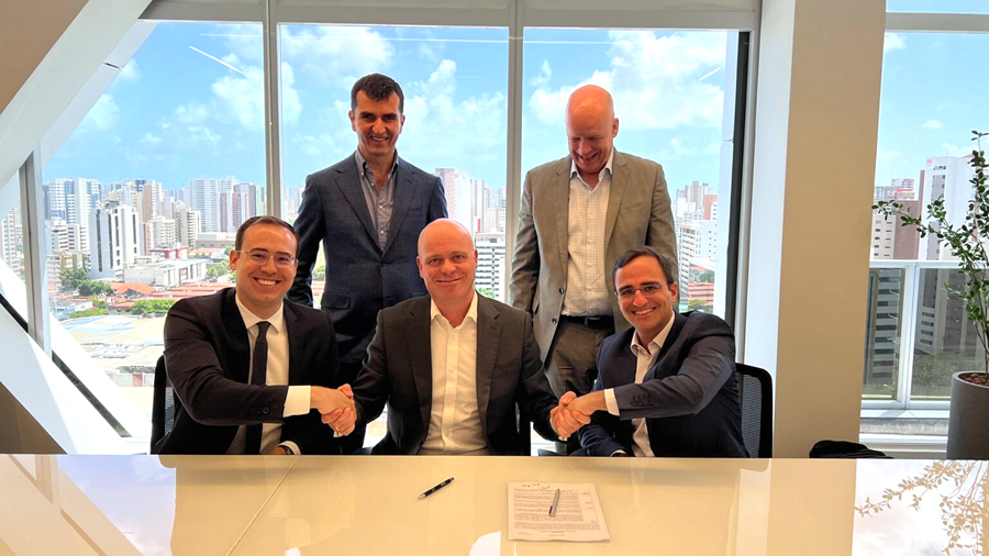 fuelcellsworks's tweet photo. .@acasadosventos and #Comerc Sign a Memorandum With #TransHydrogenAlliance for the Production and Export of #Ammonia - The plant has the potential to produce 2.4 million tons of ammonia per year - https://t.co/pE6JRqqPrI #HydrogenNow #HydrogenEconomy #HydrogenNews #H2 #Hydrogen https://t.co/OxH60KHTZR