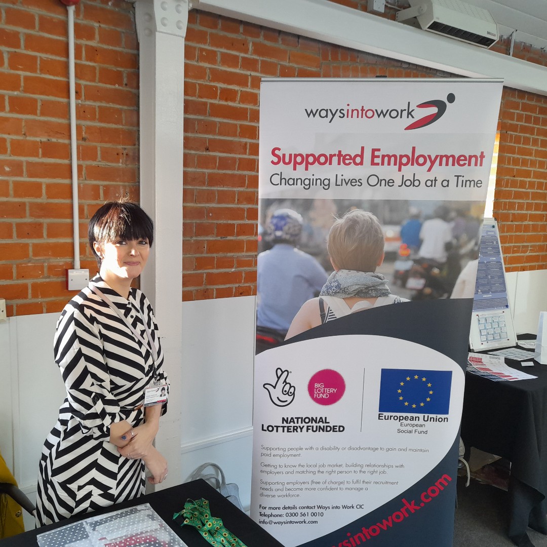 waysintoworkcio's tweet photo. On Wednesday, our Ways into Work team attended an Apprenticeship conference for  #nationalapprenticeshipweek 

We had a stall to showcase our work, and one of our Senior Employment coaches Kirstie did a fantastic job as a guest speaker at the conference 👏 https://t.co/i1yo1NXcxL