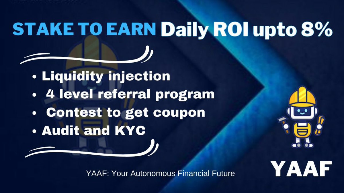 DaCryptoGems07's tweet photo. I have been seing #YAAF gaining traction over the past few weeks in #DeFi!

Here you can stake BUSD to earn income generated from the AI quantitative trading model - YAAF model 🔥 @yaafminer

More info 👇 https://t.co/ox1XZrqLVv