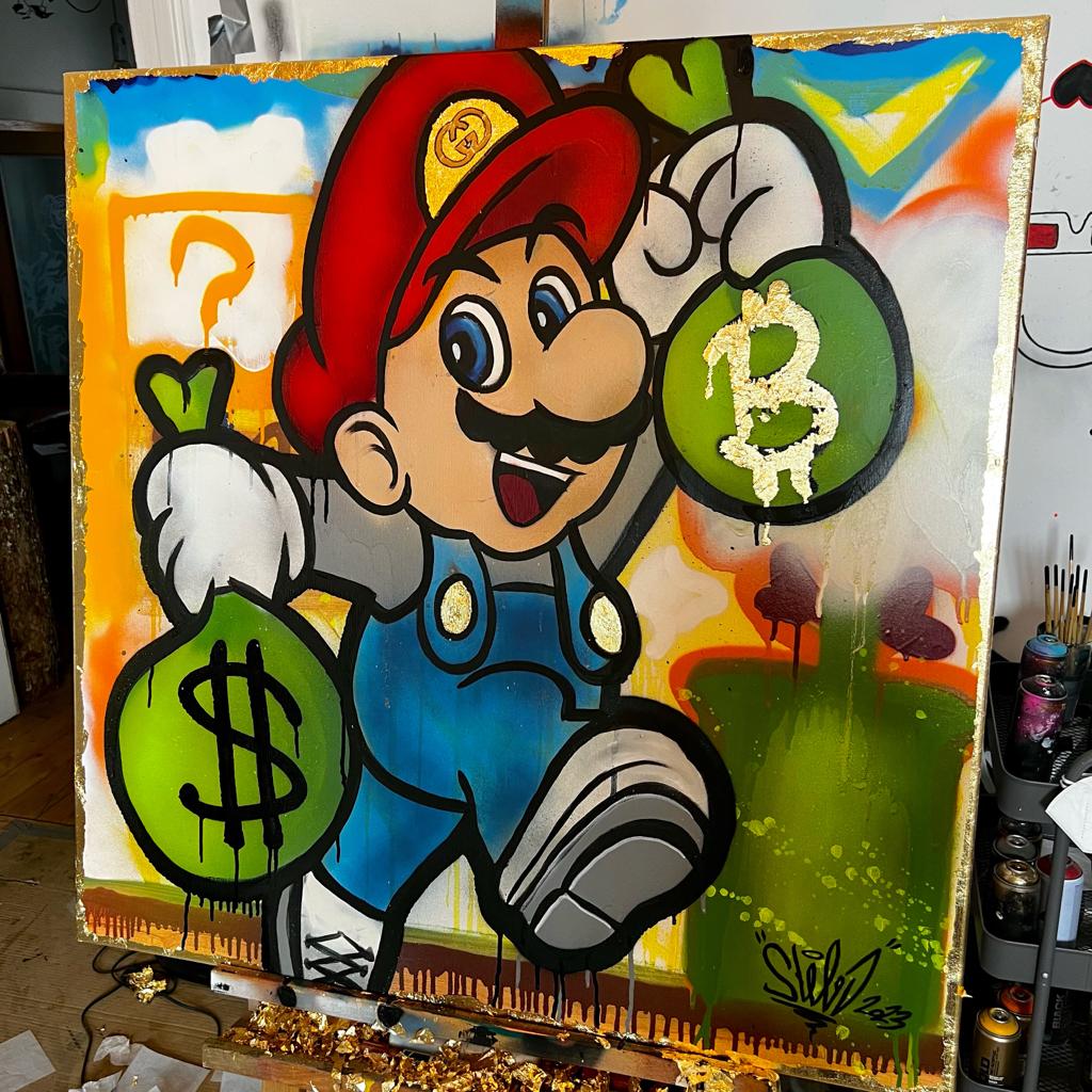 stebo777's tweet photo. Gold-digger Peach💸
.
.
.
#mario #art #graffiti #24k #stebo #steboart #nfc https://t.co/NTPnvFygg9
