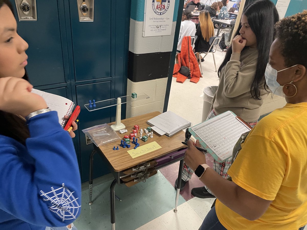 Using manipulatives to give an oral/collaborative quiz to S pairs is just #onething that makes this T #Great. ⁦<a href="/WjhsNc/">West Johnston High School</a>⁩ ⁦<a href="/JCPS_NC/">Johnston County Public Schools</a>⁩ ⁦<a href="/JCPSCIA/">JCPS - Curriculum, Instruction and Accountability</a>⁩