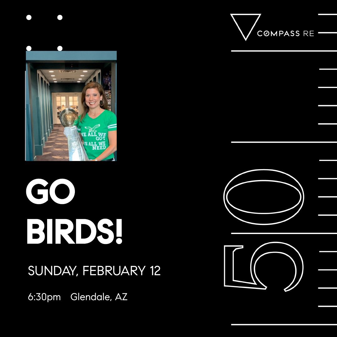 A few years ago I was lucky enough to hold the Lombardi Trophy from the Eagles Championship.  It was a full circle moment.  Though I realize Nick Foles did it JUST a bit better!! Always bleeding green 💚GO BIRDS #flyeaglesfly🦅 #compassrealestate