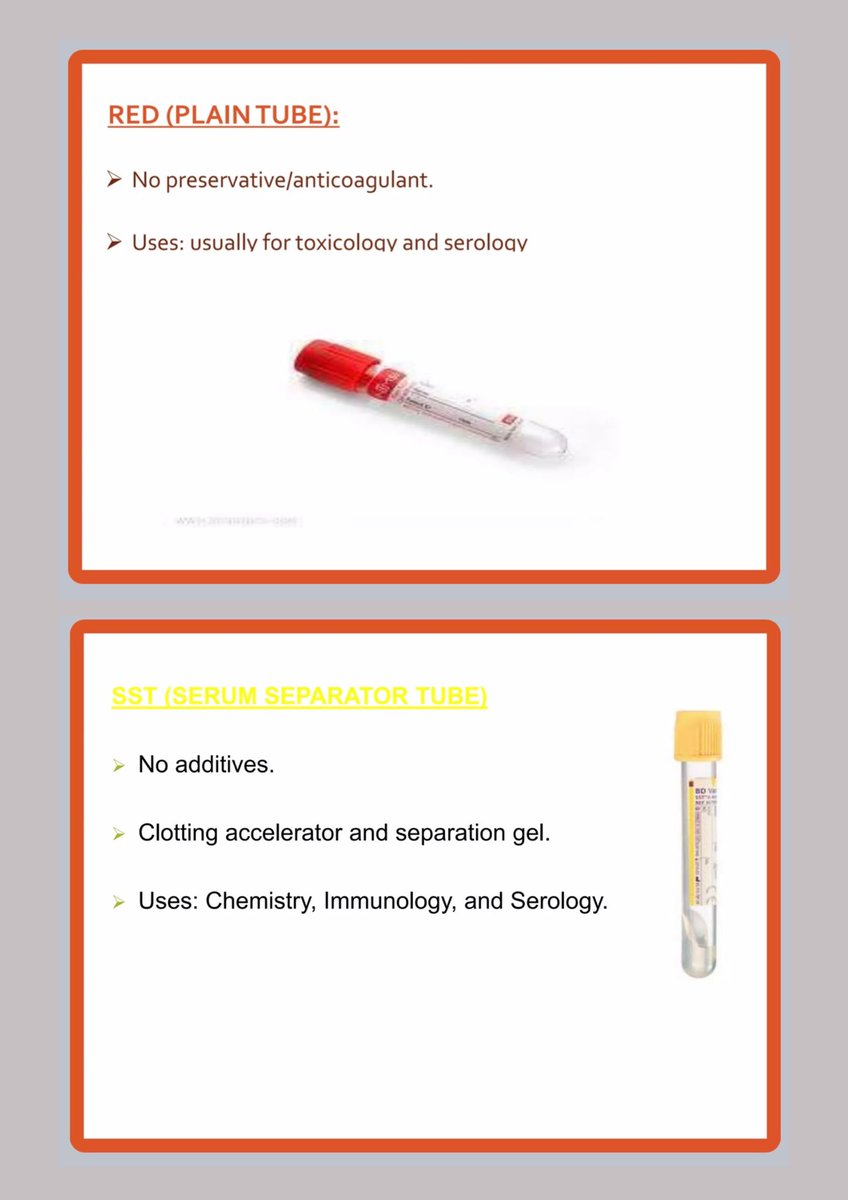 Masma__'s tweet photo. ملخصات تشرح أنواع أنابيب الدم (Blood Tubes) بإستخداماتها المختلفة جمعتهم هنا 🤩👇 https://t.co/F3hdAVkKUa