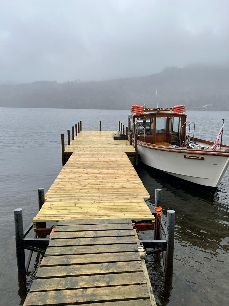 📣 Torver Jetty is open 📣
The Launch will be calling in to Torver at 11:05, 12:05, 13:05, 14:05 and 15:05 

#conistonlaunch #coniston #LakeDistrict #Cumbria #thelakes