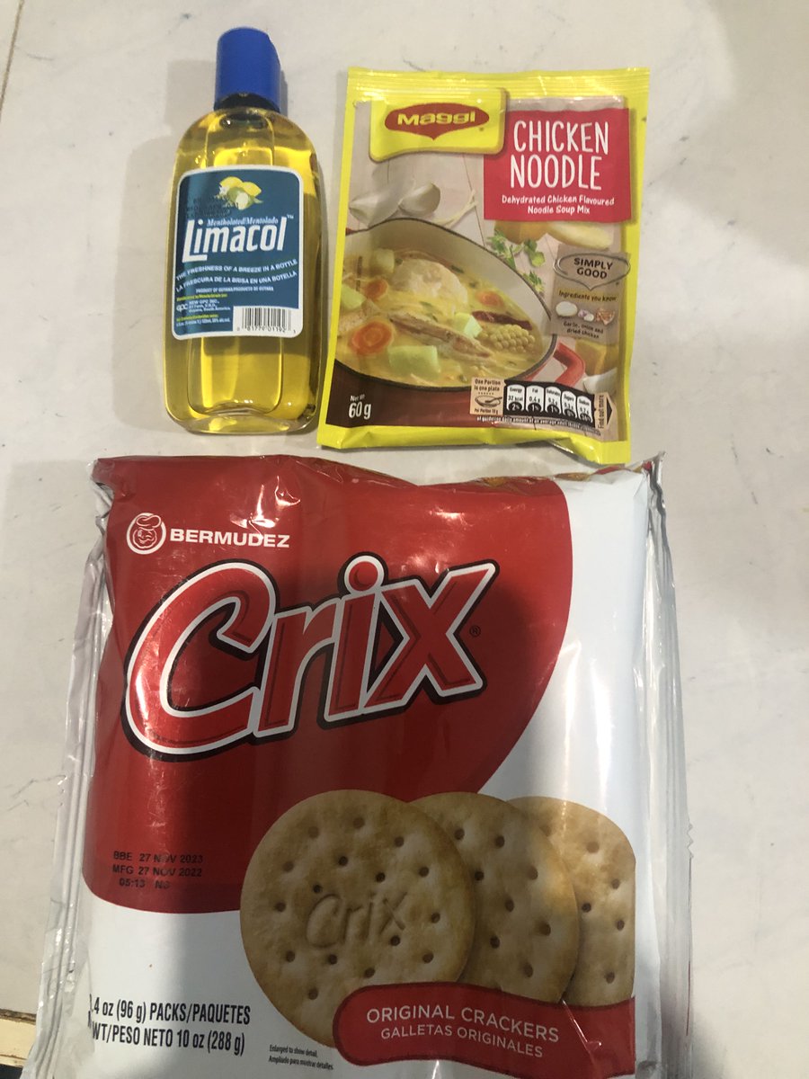 hector_gary's tweet photo. ANCIENT TRINIDAD AND TOBAGO MEDICATION. Great For Multiple Ailments.
Limacol , Maggi Chicken Noodle Soup and Crix Original Crackers.
#Limacol #maggisoup #crix #medicine #ancient https://t.co/KhsG3yTaXA