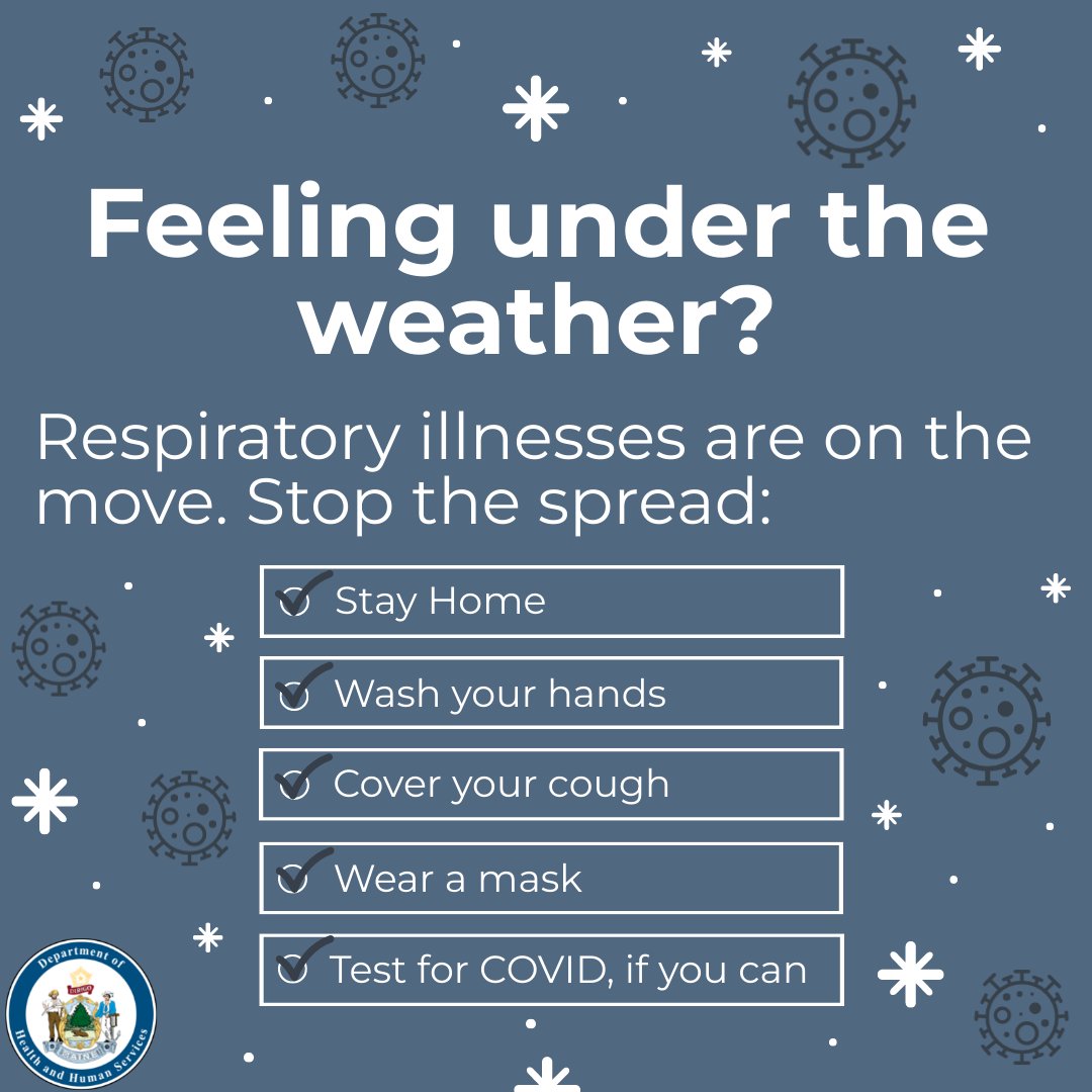 Take care of your health and others by staying home if you are sick. Talk with a healthcare provider to find treatment options for whatever has you down. Make your health a priority and take the time you need to recover.