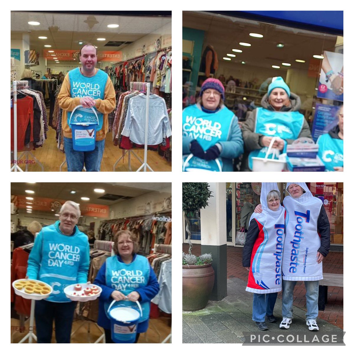 Team Merthyr fundraising for world cancer day! Come down and join the fun and help us beat cancer sooner 💙🌎 thank you Merthyr 💙