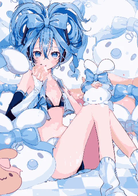 #ドット絵こんばーた 