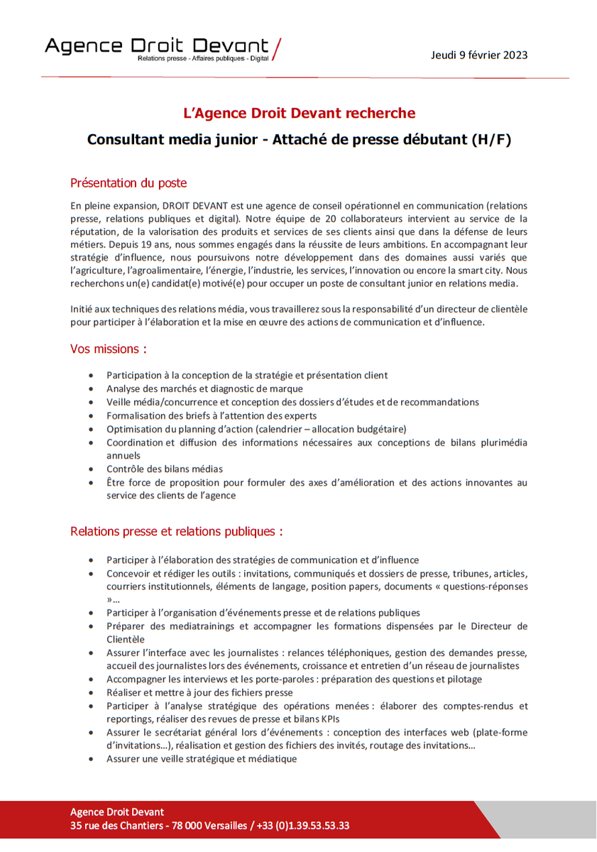 Agence DROIT DEVANT tweet media