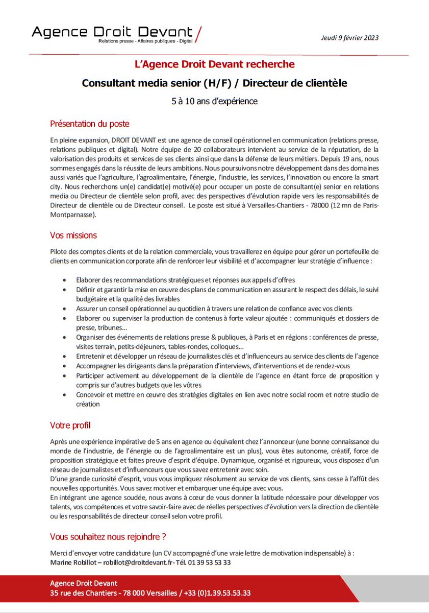 Agence DROIT DEVANT tweet media