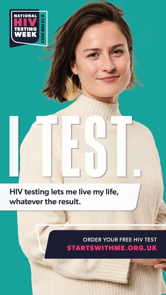 So proud to be part of #HIVTestingWeek with @thtorguk💙

Progress around treatment means people living with HIV can live a normal and fulfilling life, those on effective treatment #CantPassItOn. 

HIV testing is quick and easy. Order a free test⬇️
startswithme.org.uk