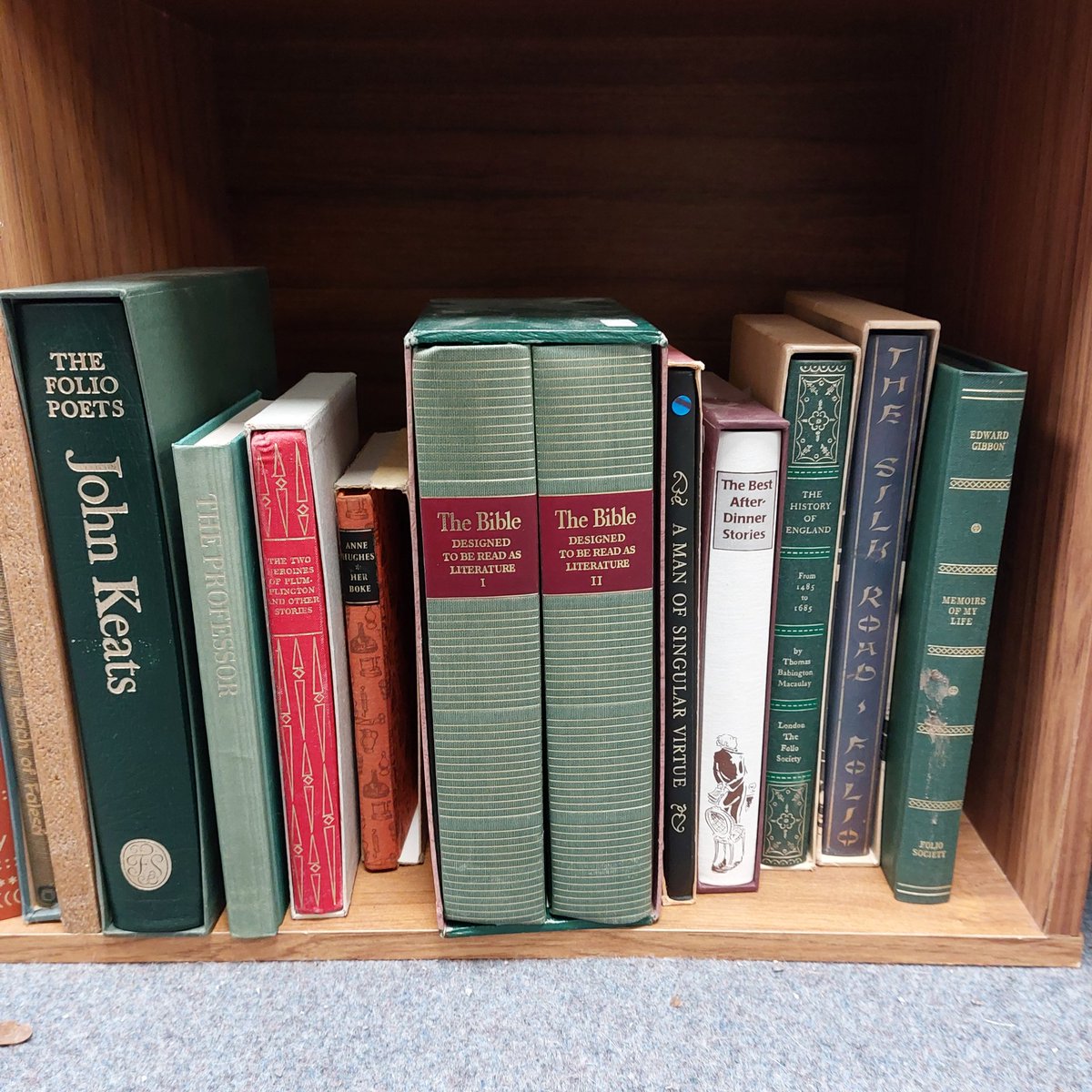 We have a small but growing section of Folio books. Individually priced with some as low as £3.  In our #Brimscombe shop.  #Foliobooks #Stroud #Gloucestershire #Cotswolds #bookbargains