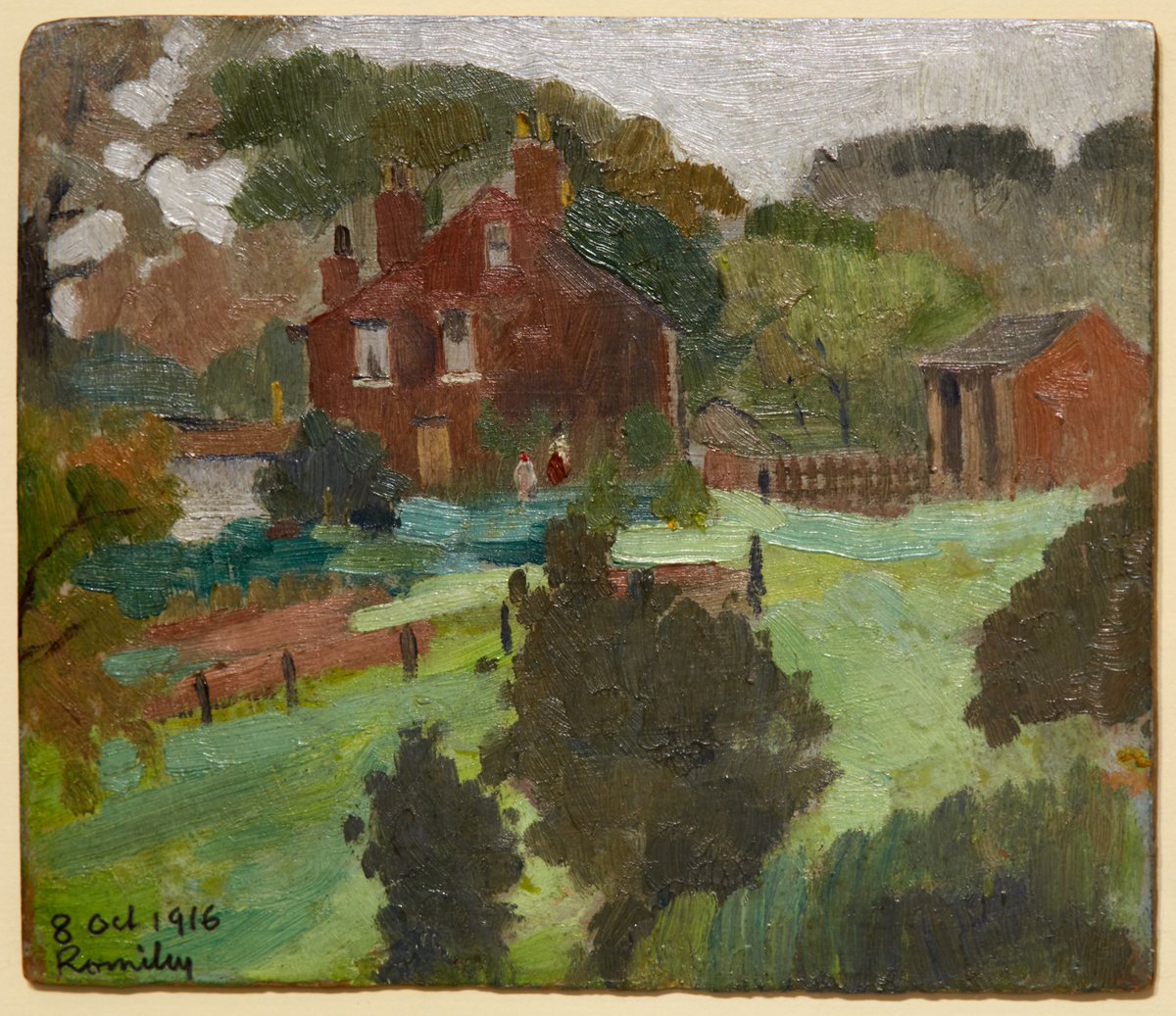 Romiley, Cheshire, 1916, by Adophe Valette, 1876-1942 (University of Salford). He didn't just paint Manchester.