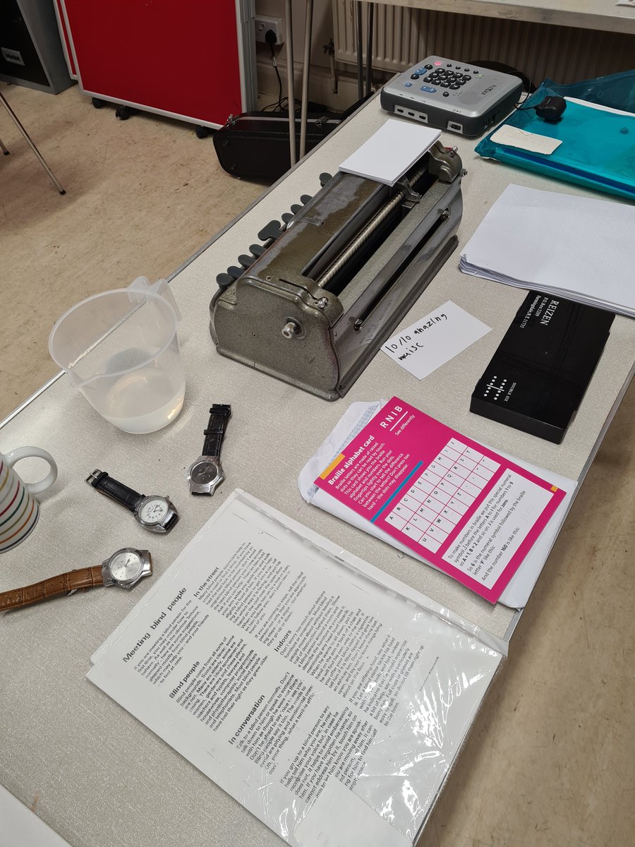 These Braille alphabet sheets (together with other resources) have been purchased with support from the Rockhampton Folk Festival - a music festival that makes a difference in the community (Gloucestershire) who I obtained a grant from.