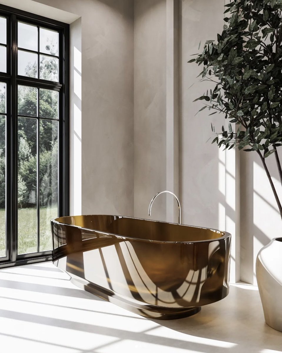 MartynWhiteLDN's tweet photo. Can we take a moment to appreciate this stunning bathroom visualisation by Tendens Studio – transforming everyday objects into sculptural works of art. Let’s hope this visualisation becomes reality.
#interiorconcept #interiorvisualisation #bathroom #bathroomdesign https://t.co/AOdGdOKV48