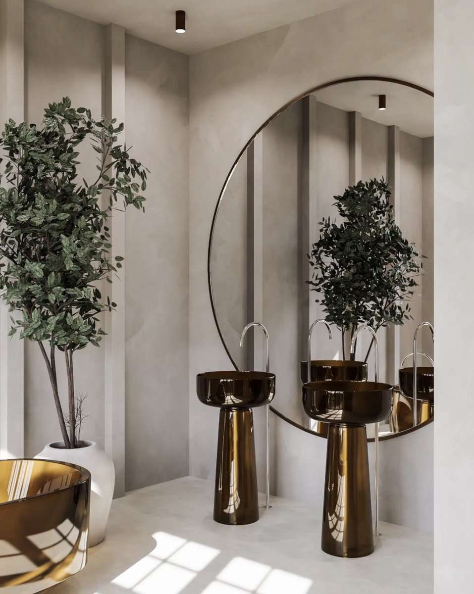 MartynWhiteLDN's tweet photo. Can we take a moment to appreciate this stunning bathroom visualisation by Tendens Studio – transforming everyday objects into sculptural works of art. Let’s hope this visualisation becomes reality.
#interiorconcept #interiorvisualisation #bathroom #bathroomdesign https://t.co/AOdGdOKV48
