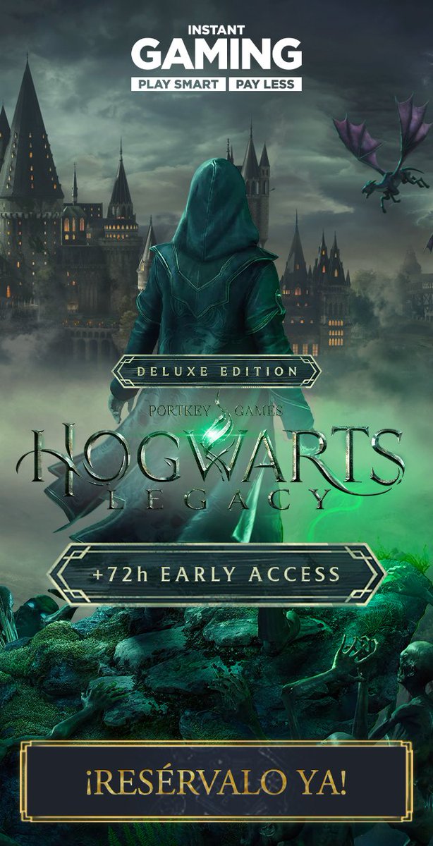 ¡Por fin el momento ha llegado! 🔥
Hogwarts Legacy disponible en todas las plataformas (A partir desde las 12 hrs)

Recuerden que con <a href="/InstantGamingES/">Instant Gaming</a> pueden adquirirlo a un precio bien perrón entrando desde mi Link! No se pierdan de esta gran aventura.
👉instant-gaming.com/es/13495-compr…