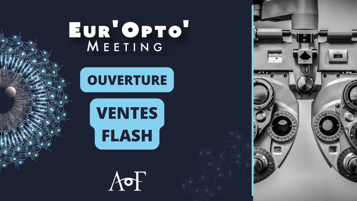 OptoAOF's tweet photo. C'EST LE GRAND JOUR..😎

Les ventes flash sont ouvertes ! Profitez de tarifs préférentiels pour participer à l'Eur'Opto'Meeting les 2 et 3 avril 2023 à Lyon.

Attention les ventes flash se terminent lundi 13 février à 23h59 !

https://t.co/dG6ToyLnZY

#Sante #optometrie #EVENT https://t.co/M9nAXD4J7K