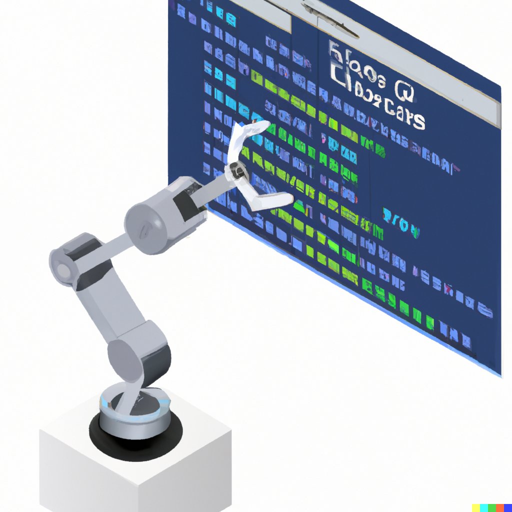 pinconschi's tweet photo. "Advanced security toolset with a robotic arm picking up a vulnerability from a code file in isometric style with transparent background" via DALL·E 2 @OpenAI https://t.co/AXqDcNBxqw