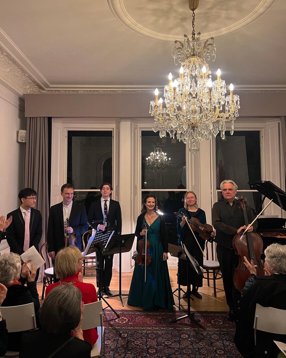 ACF_London's tweet photo. Some impressions from last night’s Joseph Horovitz memorial concert at the ACF London! Special thanks to Madeleine Mitchell and Michael White for making this evening possible and to everyone who attended! #acf #memorialconcert #josephhorovitz #londonchamberensemble https://t.co/cMfpDzRIR8