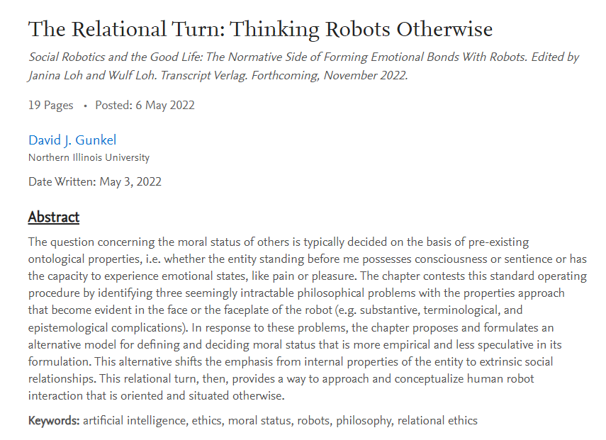 David J. Gunkel tweet media