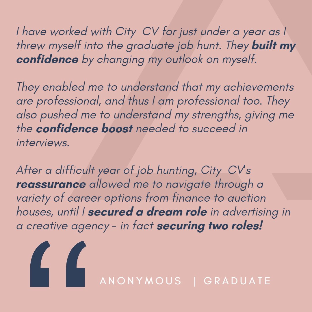 We want to finish the week on a high with another graduate success story.

Enquire today: bit.ly/3DHK3HH

Call +44 (0)20 7100 6656

#newjob #happycustomer #fridayfeeling #friday #happyfriday #graduate #graduating #careerplans #careerjourney11 w