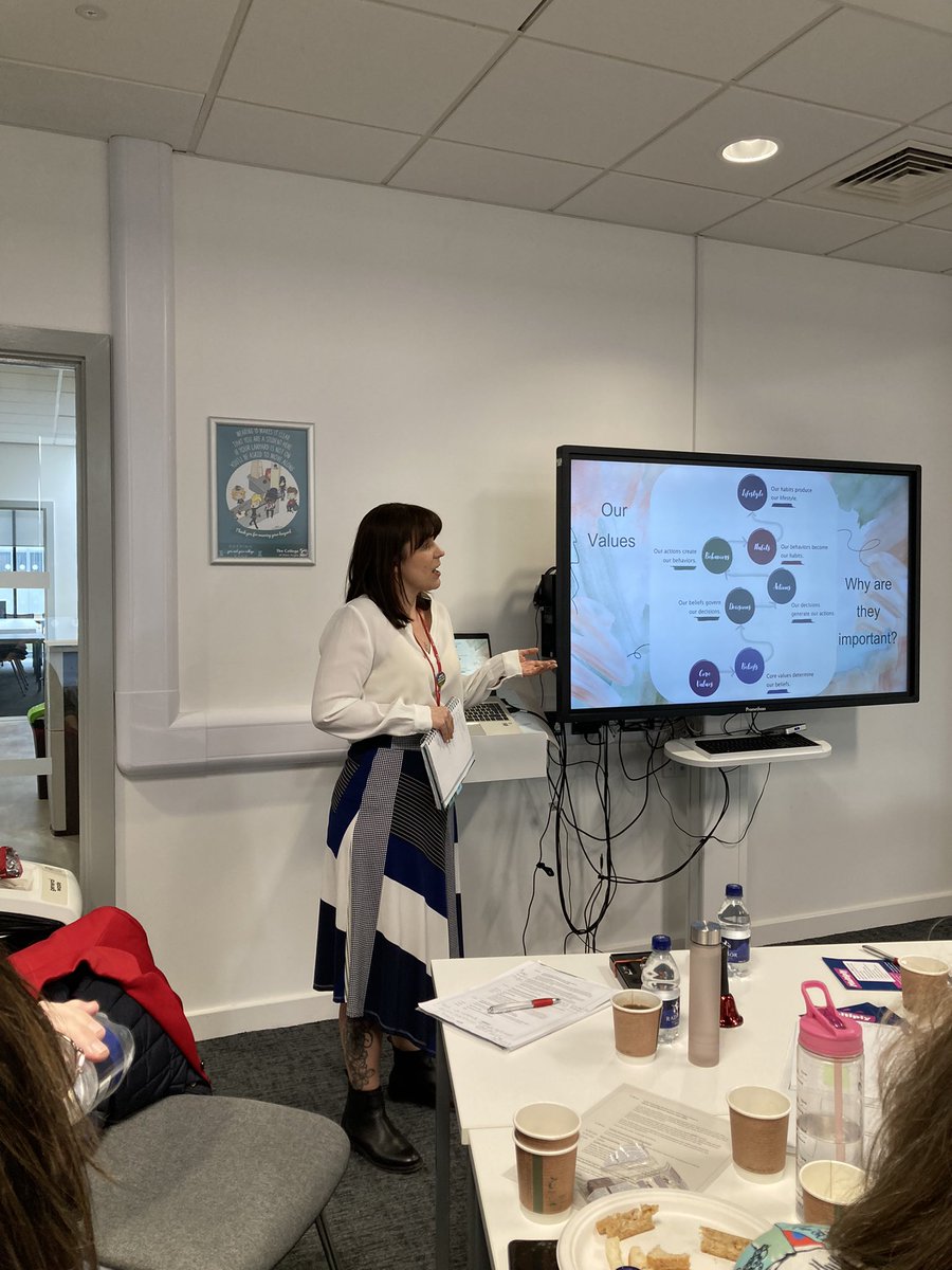 OnerConsultancy's tweet photo. Providing post-lunch energy is the fab @SEJenkins88 getting us thinking of British Values as more than a buzz word term @cwa_college . https://t.co/xQNi7BZQ2N