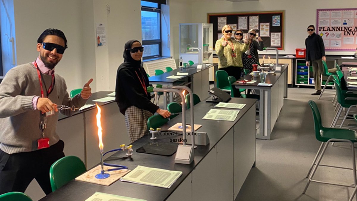 This morning some of our staff took to the science labs. Thank you Miss Hawkins for adding a spark to her deliberate practice session. <a href="/SCScienceDept/">Shuttleworth College Science Department</a>