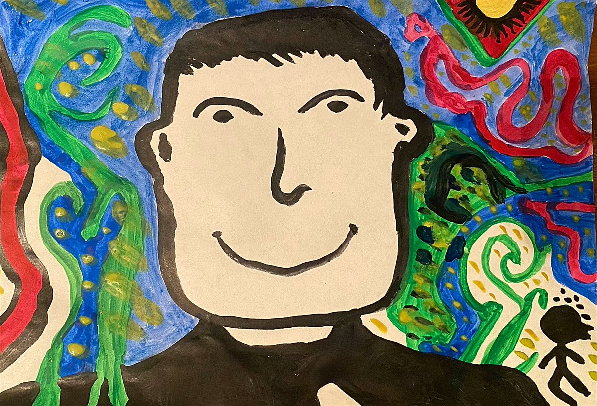 #SelfPortrait #Watercolor #Drawing #KanagatMustafin #NFT