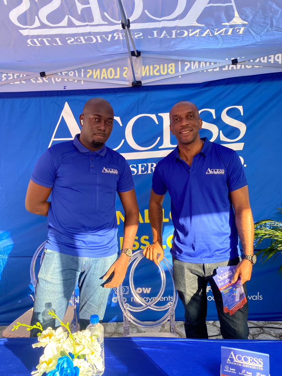 FAME95FM1's tweet photo. We have Access Financial Services Ltd.
 (IG: @accessfinancial) live on location at  #RJRGLEANERCrossCountry23 

Like this tweet to help us say thank you to them. https://t.co/wZTh4OqRoW
