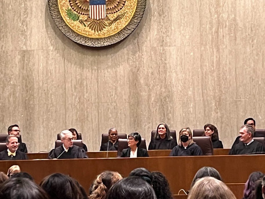 BerkeleyLawCDO's tweet photo. Congratulations to @BerkeleyLaw alum Judge Lisa Cisneros!  What a joy it was to attend yesterday's investiture ceremony alongside ND. Cal. judges, alums, the Judge's friends, family and former colleagues from @NCLRights, @CRLAinc, @LieffCabraser! https://t.co/IZ4r7CU4SL