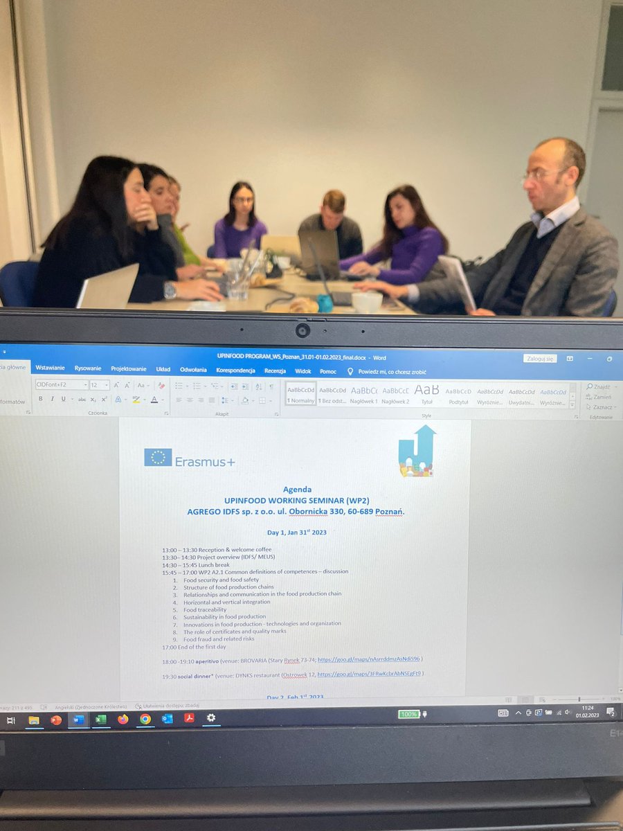 upinfood's tweet photo. Successuful #UPINFOOD #kickoffmeeting in #poznan! Partners, led by #AGREGO, started working together to #boost #innovation & #sustainable models in the #food #supplychain 🌱, increasing quality of #vocationaleducationandtraining 👩💻🧑💻
🔜🔗https://t.co/Qdq7Xd2sPs
#ErasmusPlus https://t.co/Mqm8saBWfm