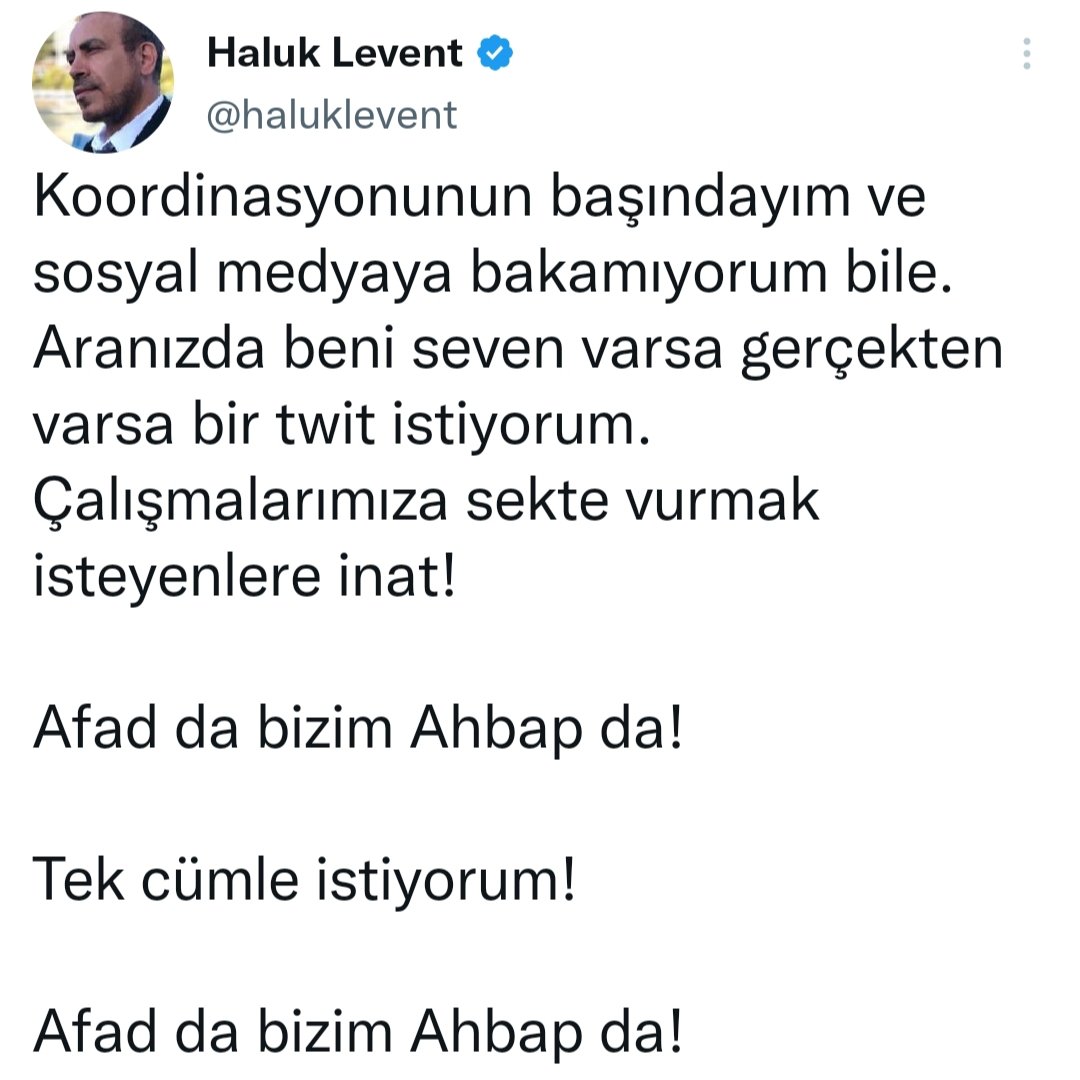 Afad da bizim Ahbap da!