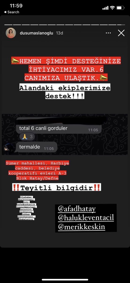 didem_guven's tweet photo. @ahbap @AFADTurkiye @haluklevent https://t.co/LSZN11EeaC