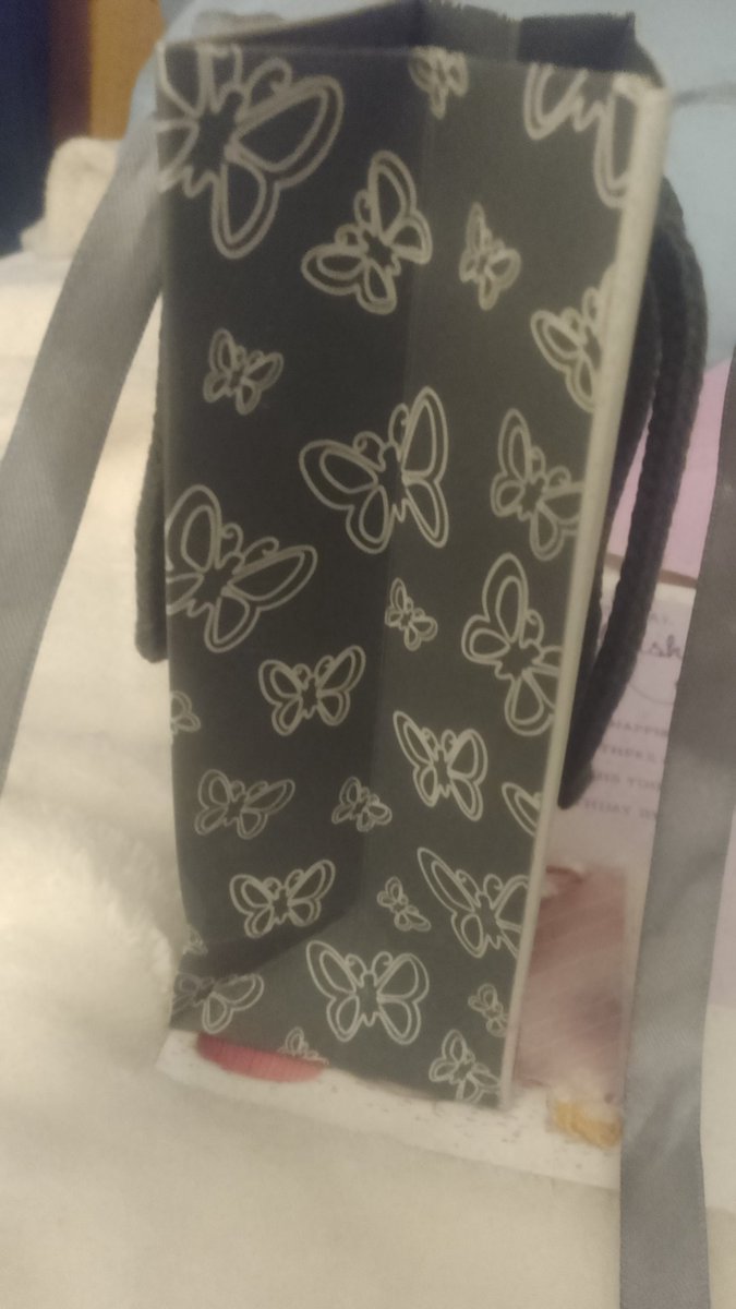 helenmcguinness's tweet photo. Having a shite time at minute dad's very ill and yesterday dog diagnosed with stage three kidney failure 💔it's my birthday 🎉not in great form tbh but today Paul got me beautiful present 🎂.he didn't realise my favourite xx #butterflies on the bag too 🦋🦋🦋 #boxofbutterflies https://t.co/DzIpSOe66b