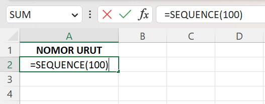 fatanhasybi's tweet photo. 3⃣Sequence

Kalau ini favorit gue, praktis dan cepet. Misal mau bikin 1000 nomor. Ketik aja =SEQUENCE(1000) https://t.co/IpcezFCsb8